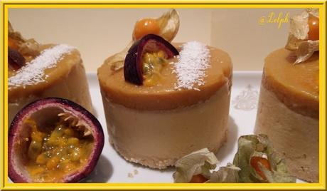 Minis Bavarois aux fruits exotiques Minis Bavarois aux fruits exotiques
