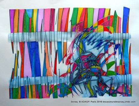 Chaos: une nouvelle oeuvre Multi couleurs, 카오스 : 새로운 조각 멀티 색상, Chaos: a new piece Multi colors