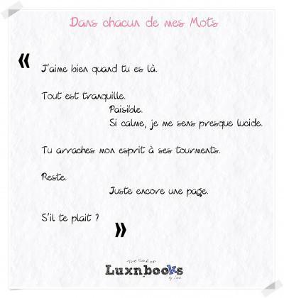 Dans chacun de mes mots | Tamara Ireland Stone Dans chacun de mes mots | Tamara Ireland Stone