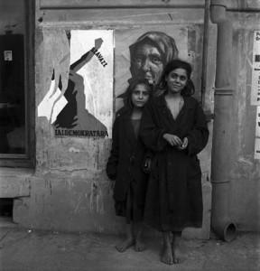 Des enfants sans abri à Budapest, Hongrie 1946