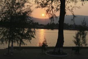 coucher de soleil Kampot