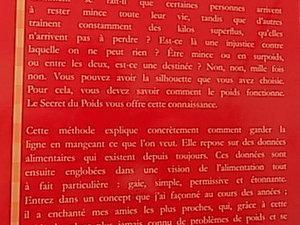 J’ai lu pour vous…Le Secret du poids