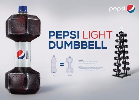 Exercez-vous avec les haltères Pepsi Light