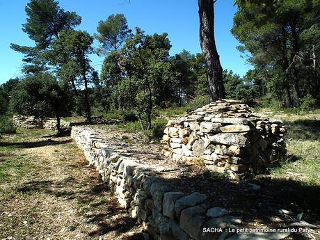 Pains aux céréales , balade  à Caromb sur le  sentier du petit patrimoine rural des collines du Paty et   le manoir hanté de la Pré Fantasi : Caromb , Vaucluse