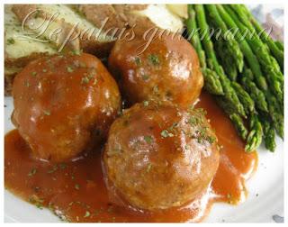 Boulettes de veau, sauce tomate