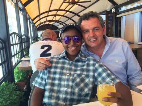 Leonardo Fabbretti avec son fils Dama