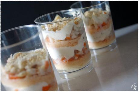 Verrines apéritives façon Tiramisu briochées au crabe 3