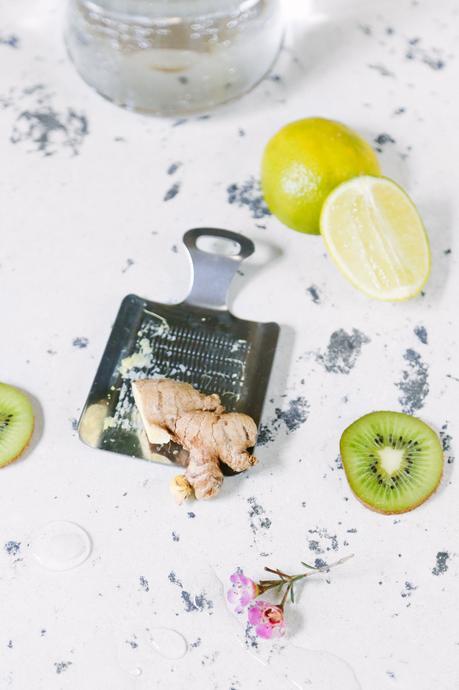 Recette cocktail kiwi et gingembre by Laurene pour ADC