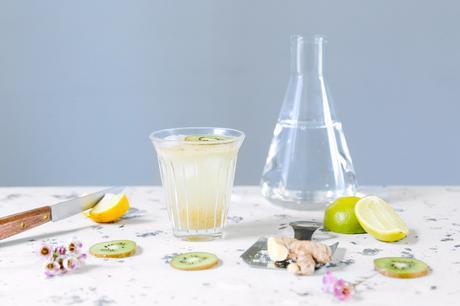 Recette cocktail kiwi et gingembre by Laurene pour ADC