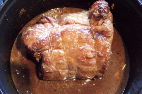 Rôti de porc dans l'échine, marinade au miso rouge © Recettes d'ici et d'ailleurs