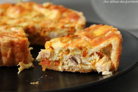TARTE DE POULET ET CAROTTES