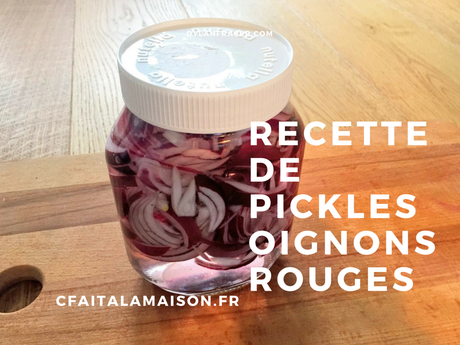 Recette  facile de pickles oignons rouges