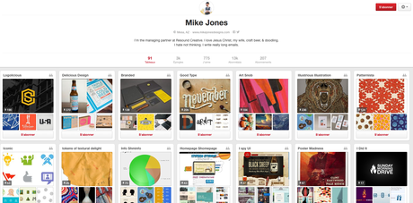 Mike Jones - Compte Pinterest sélectionné par Creads