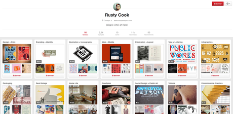 Rusty Cook - Compte Pinterest sélectionné par Creads