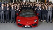Lamborghini Aventador : 5 000 unités produites