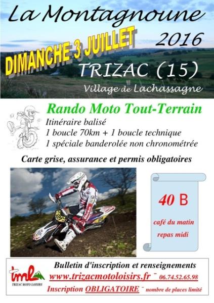 Rando moto, La Montagnoune (15), le dimanche 3 juillet 2016