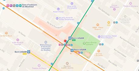 Apple Maps intègre désormais le transport en commun de la région de Montréal