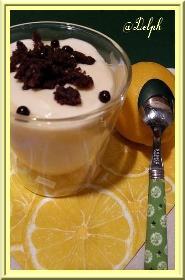 Crème de citron et mascarpone léger Crème de citron et mascarpone léger