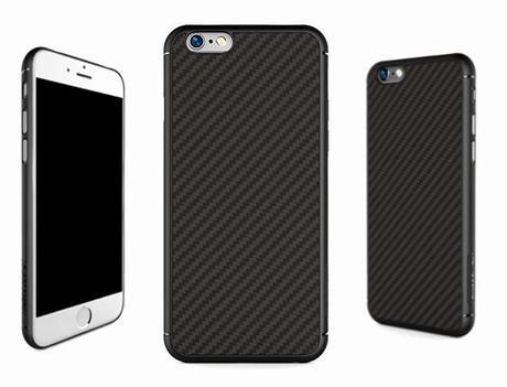 Coque de protection fibre de carbone pour iPhone 6 Plus et iPhone 6S Plus