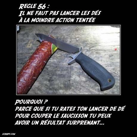 Règle 56 : les lancers de dés inutiles