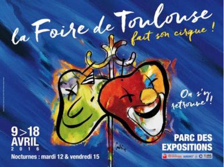 affiche foire toulouse fait son cirque