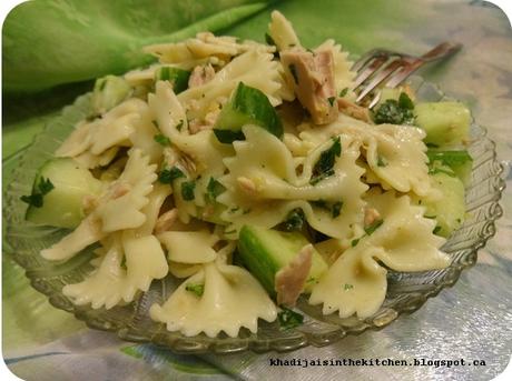 SALADE DE PÂTES AU THON / PASTA AND TUNA SALAD / ENSALADA DE PASTA CON ATÚN / سلطة المعكرونة و التونة