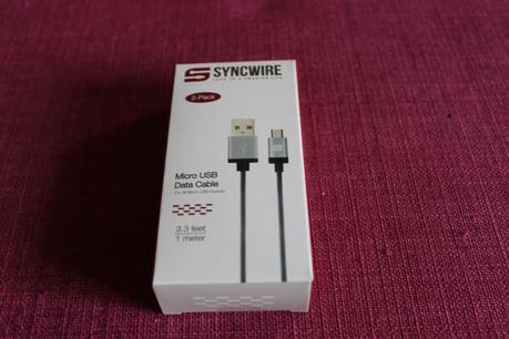 Test Pack 2 Câbles USB micro USB Syncwire Amazon screen155