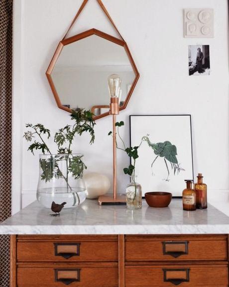 De la déco en cuivre pour le printemps