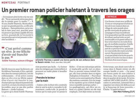 Estelle Tharreau dans le journal de Saône-et-Loire