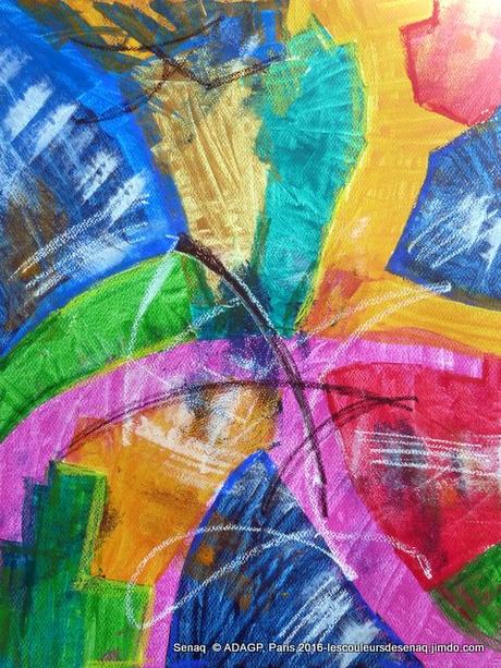 Abstrait : deux nouvelles œuvres sur papier   Abstract: Two new works on paper