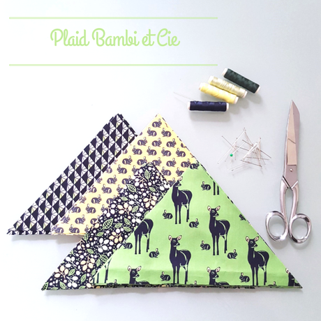 DIY : mon plaid en patchwork Bambi et Cie