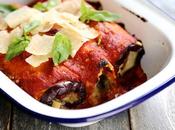 Rouleaux pâte l'aubergine mozzarella, tomates séchées