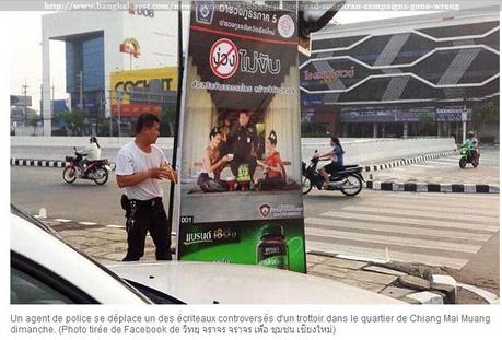 Songkran, la police Chiang Mai lance une campagne de poulet qui fait un flop
