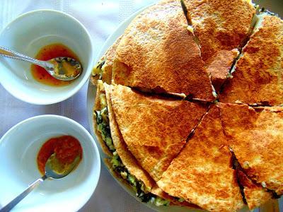 Quesadillas aux pommes de terre ... ou plutôt au colcannon Quesadillas aux pommes de terre ... ou plutôt au colcannon