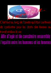 Il reste tant à faire pour le droit des femmes.