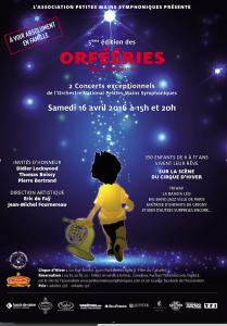 LE 16 AVRIL, AU CIRQUE D’HIVER 2 CONCERTS EXCEPTIONNELS DE L’ORCHESTRE NATIONAL DES PETITES MAINS SYMPHONIQUES cirque