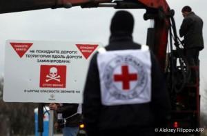 Est de l’Ukraine : violence et pénuries demeurent depuis deux ans le quotidien des populations civiles AFP MInes Ukraine