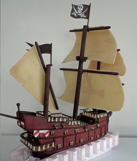 Le Bateau des pirates en chocolat