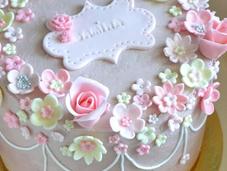 Layer cake petit jardin fleuri