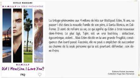 Did I Mention I Love You ? | Estelle Maskame (DIMILY #1)