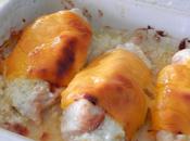 Poulet gratiné fromages Tagliatelles maison fondue courgettes