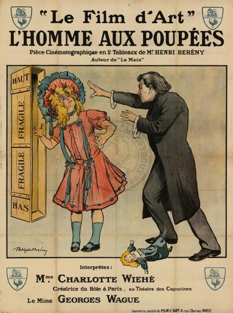 L'Homme aux poupees affiche de film 1909 par Rodolphe Bereny