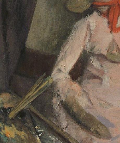 1878  L homme et le pantin  Henri Michel-Levy edgar-degas detail pinceaux