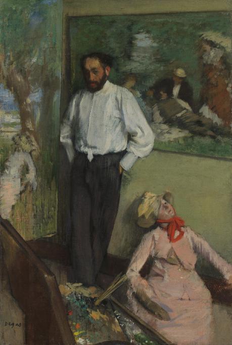 1878  L homme et le pantin  Henri Michel-Levy edgar-degas