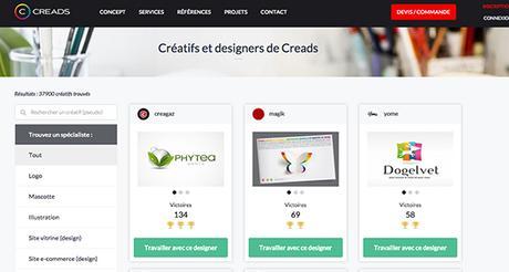 Consultez les portfolios designers sur Creads pour trouver un graphiste