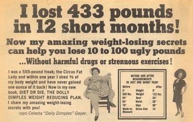 Dolly Dimples, ou le record de perte de poids