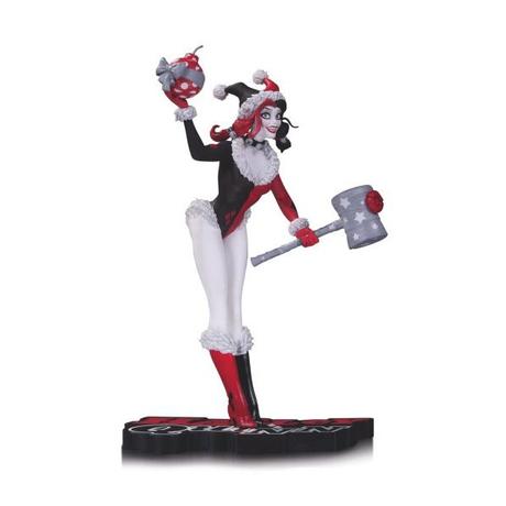 DC-Comics-Harley-Quinn-Holiday-Red-Black-and-White-Statue DC Comics Harley Quinn Holiday Red Black and White Statue