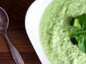 Soupe concombre allégée basilic frais