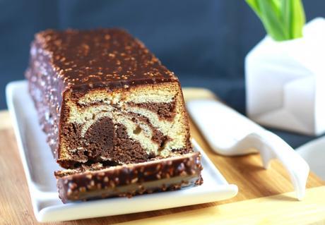 Cake marbré de François Perret, glacé façon Rocher