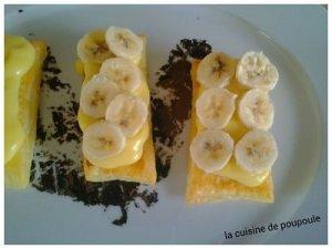 Milles feuilles à la banane au thermomix ou sans 